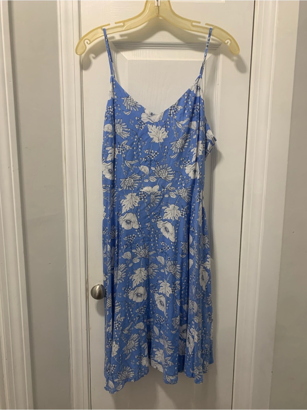 GAP Sky Blue White Floral Sundress